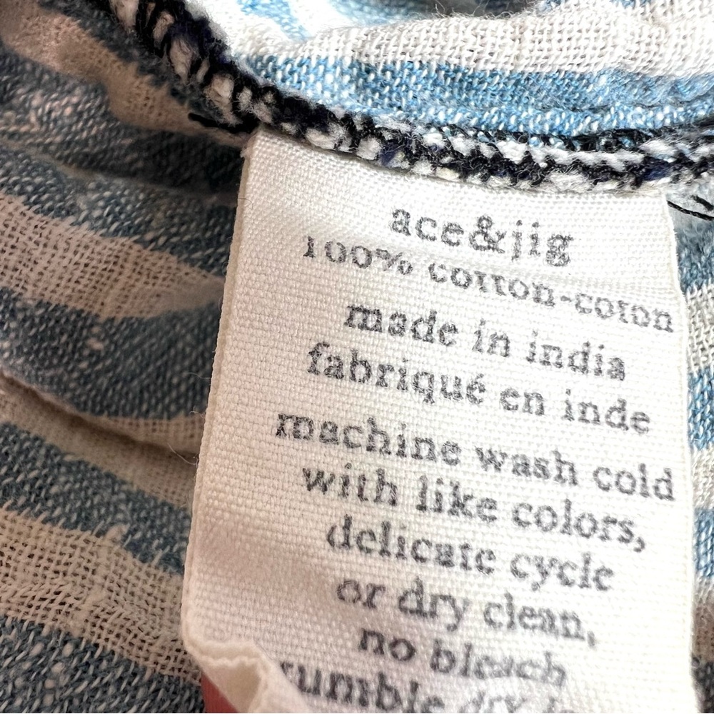 Ace & Jig Button-up V-neck Woven Dress Size Large - Picture 8 of 11